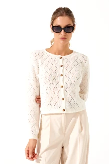Кардиган RomGil РВ0356-АК2 молочный
