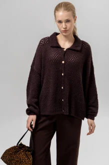 Кардиган RomGil РВ0401-ПА4 серо-фиолетовый