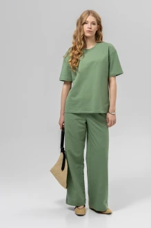 Брючный костюм RomGil РП0135-ХЛ4 светло-оливковый