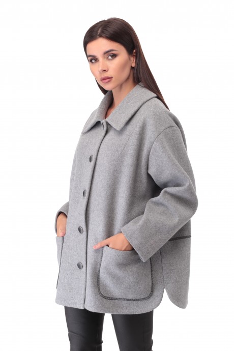 Пальто ТAиЕР 881 серый размер 50-54 #1