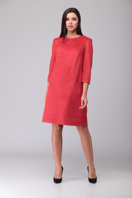 Платье ТAиЕР 923 красный размер 46-50 #1