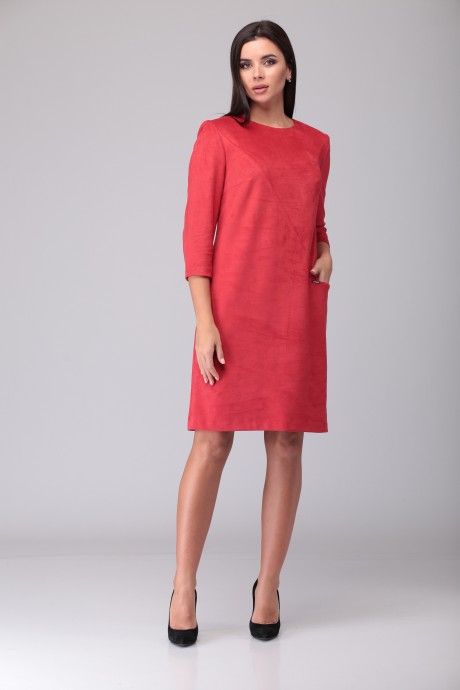 Платье ТAиЕР 923 красный размер 46-50 #2