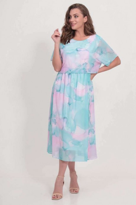 Платье ТAиЕР 1184 мятно-розовый размер 48-56 #2