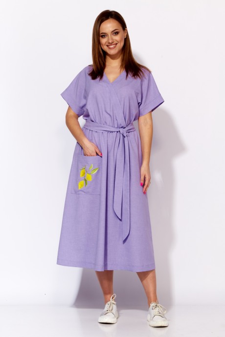 Платье ТAиЕР 1172 лиловый размер 48-52 #1