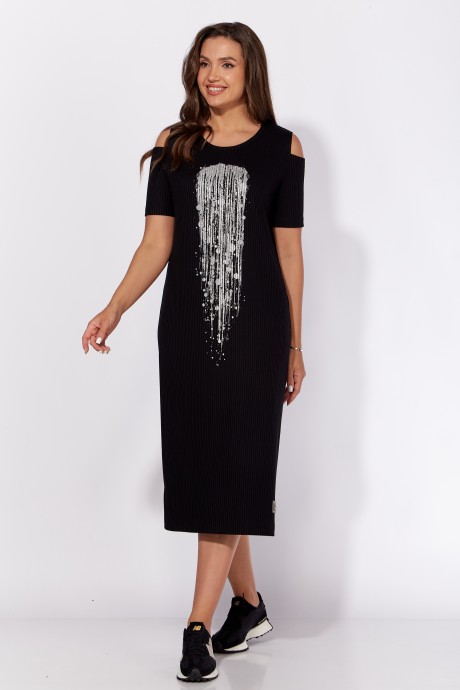 Платье ТAиЕР 1206-1 черный размер 46-50 #2