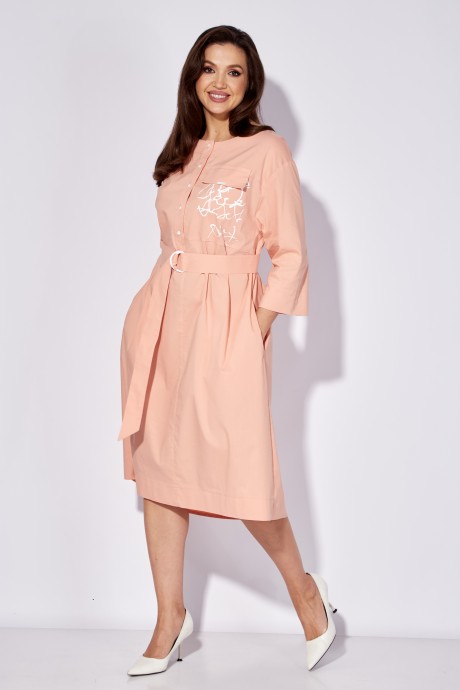 Платье ТAиЕР 1271 персиковый размер 54-58 #2