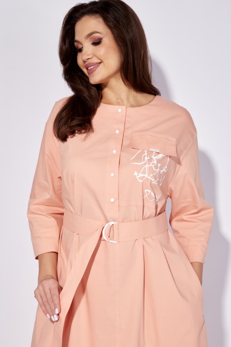 Платье ТAиЕР 1271 персиковый размер 54-58 #4