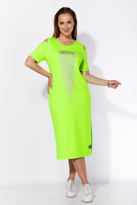 Платье ТAиЕР 1206-1 лайм размер 46-50 #2