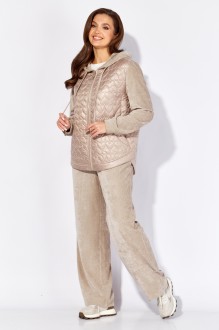Брючный костюм ТAиЕР 1416 жемчужный