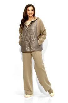 Брючный костюм ТAиЕР 1379 двойка капучино