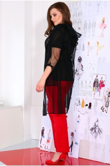 ЮРС 17-724 черный (блуза+кардиган) #3