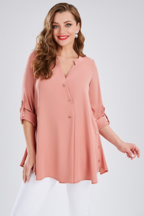 Блузка ЮРС 22-893-3 розово-бежевый размер 46-60 #1