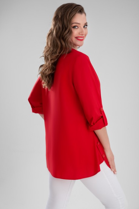 Блузка ЮРС 22-938-1 красный размер 46-60 #2