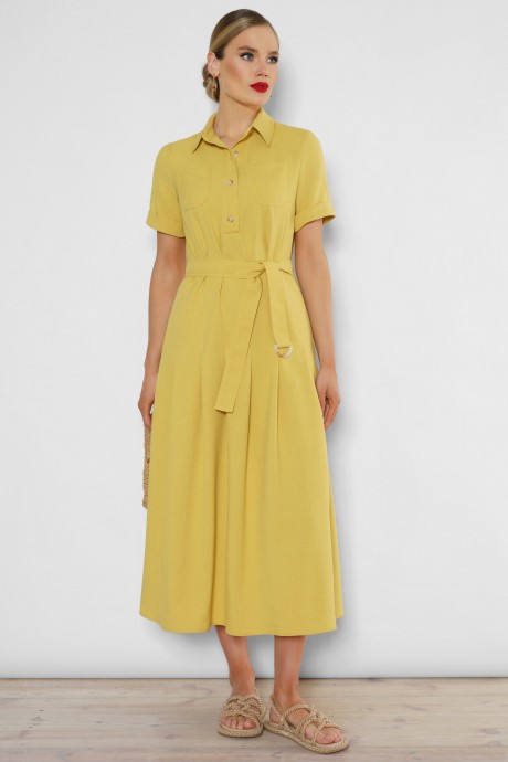 Платье ЮРС 23-130-2 желтый размер 44-54 #2