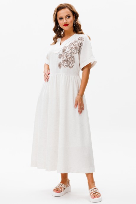 Платье ЮРС 22-860-1 белый размер 50-60 #4