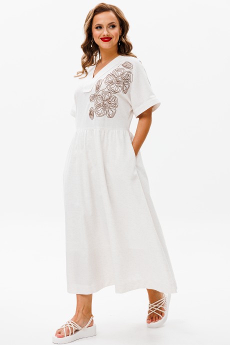 Платье ЮРС 22-860-1 белый размер 50-60 #6