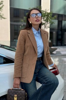 Жакет (пиджак) ЮРС 25-616 -1 коричневый