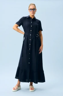 Платье ЮРС 26-703 -1 синее