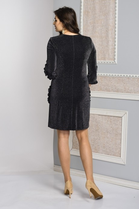 Вечернее платье Moda-Versal 1863 черный+серебро размер 44-52 #2