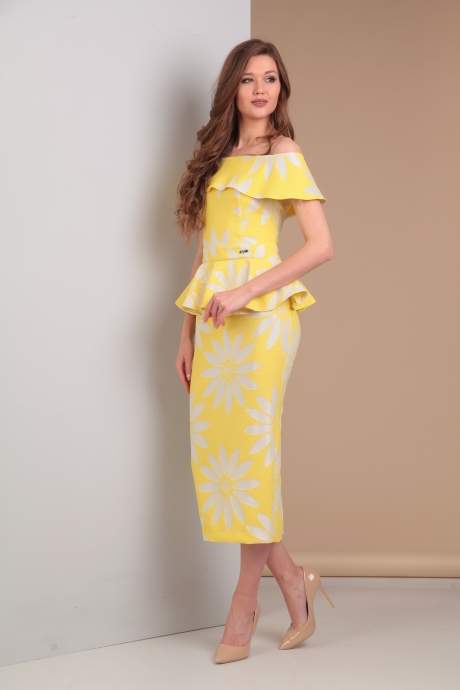 Вечернее платье Moda-Versal 1860 желтый размер 44-50 #2