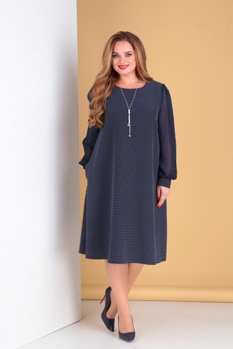Вечернее платье Moda-Versal 2141 темно-синий размер 52-58 #1