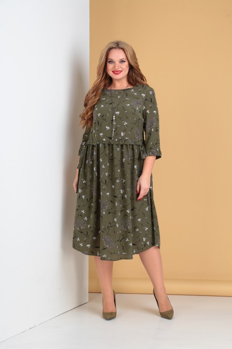 Платье Moda-Versal 2149 оливка размер 52-58 #1