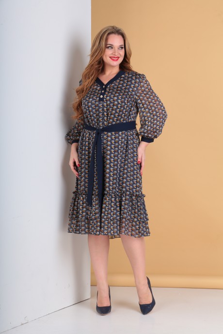 Платье Moda-Versal 2173 синий размер 48-58 #1