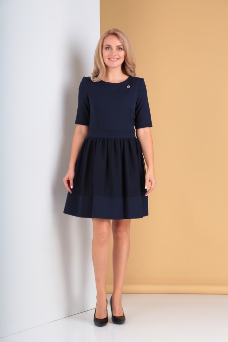 Платье Moda-Versal 1833 темно-синий размер 42-48 #4