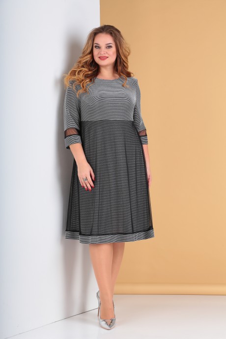 Вечернее платье Moda-Versal 2115 серебро размер 50-56 #8