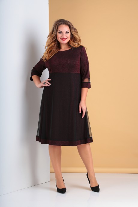 Вечернее платье Moda-Versal 2115 вишневый размер 50-56 #4
