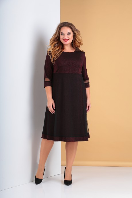 Вечернее платье Moda-Versal 2115 вишневый размер 50-56 #5