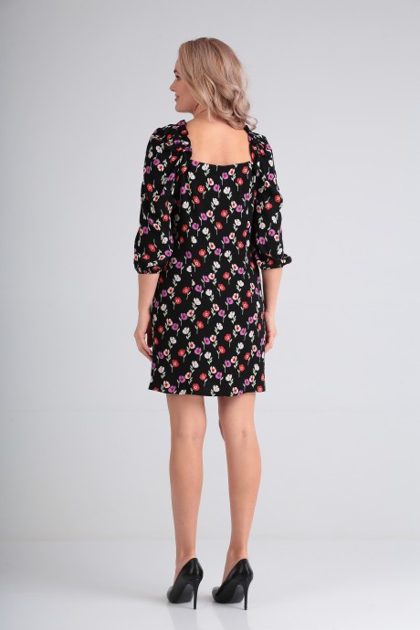 Платье Moda-Versal 2262 цветы черный размер 42-48 #10