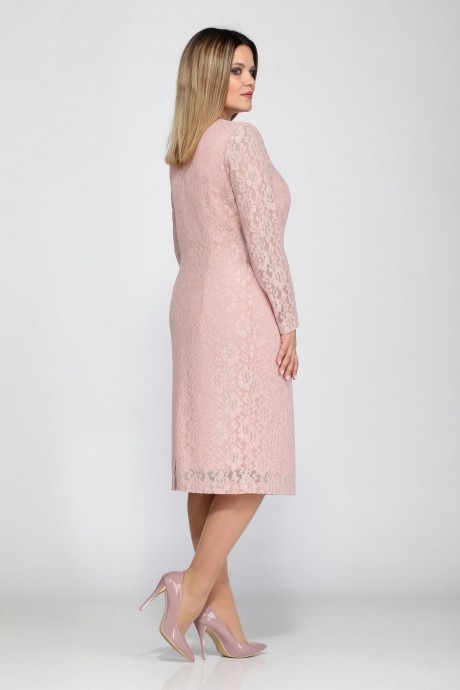 Вечернее платье Lady Secret 3562 розовое кружево размер 52-56 #4
