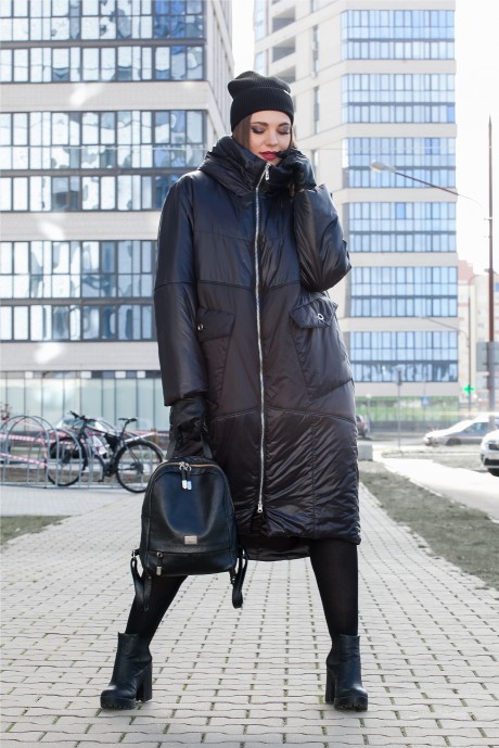 Пальто Lady Secret 8280 чёрный (зима) размер 56-60 #1