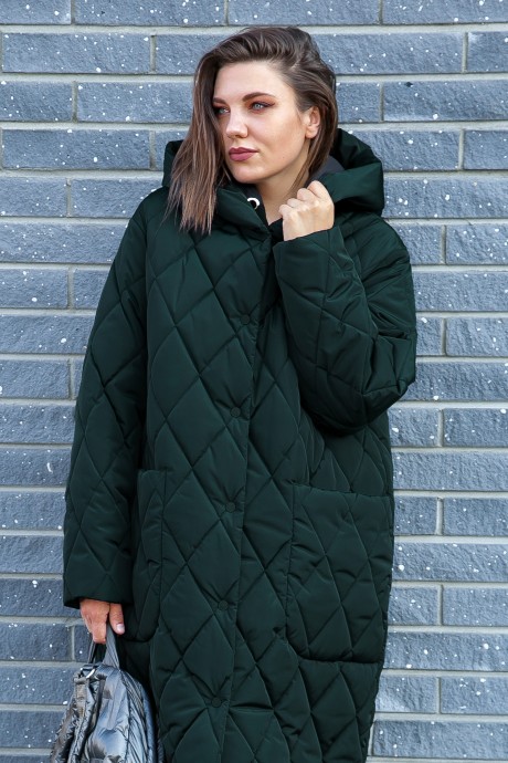 Пальто Lady Secret 5006 Зеленый перламутр размер 54-58 #2