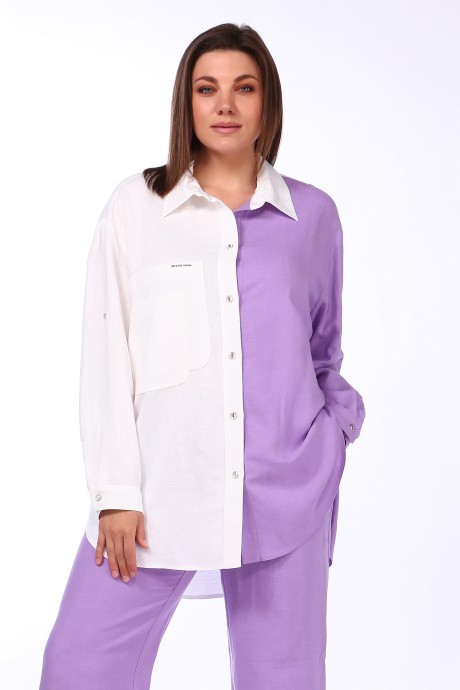Рубашка Lady Secret 081 белый/лаванда размер 52-58 #1