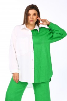 Рубашка Lady Secret 081 белый/зеленый #1