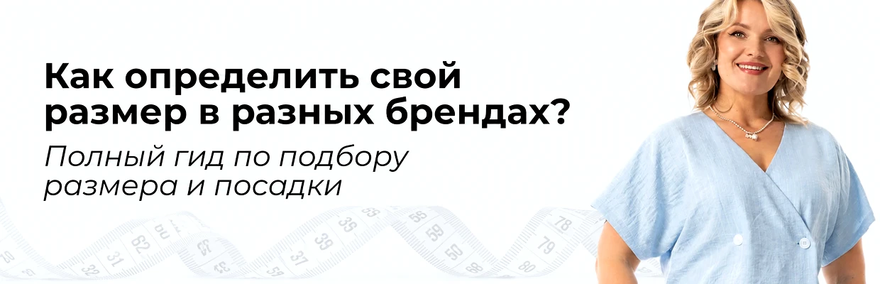 Как определить свой размер в разных брендах? Полный гид по подбору размера и посадки