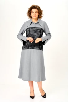 Платье Lady Secret 26323 серое, черное