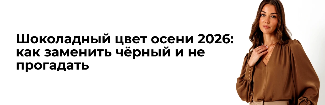 Шоколадный цвет осени 2026: как заменить чёрный и не прогадать
