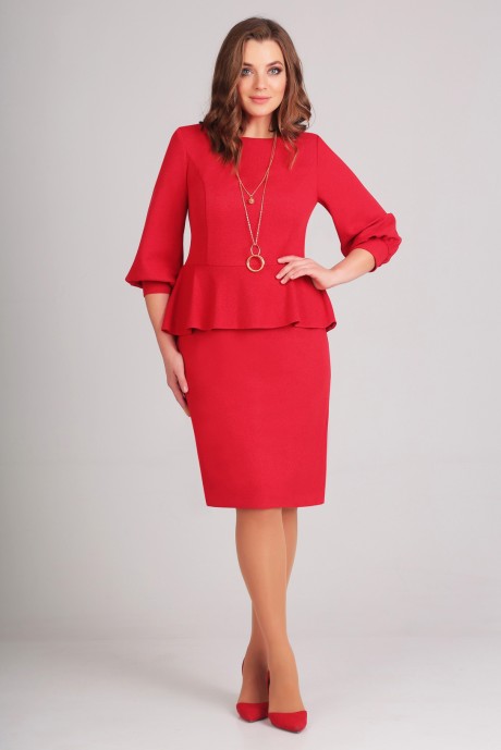 Вечернее платье Асолия 2375 красный размер 50-54 #1