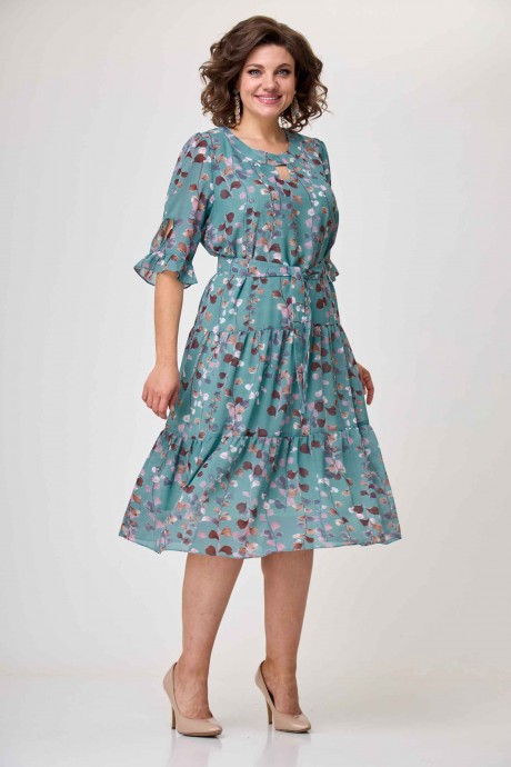 Платье Асолия 2582/1 бирюзовый размер 50-58 #3