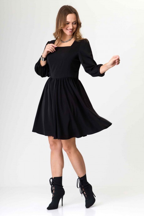 Платье Асолия 2611 черный размер 44-48 #3