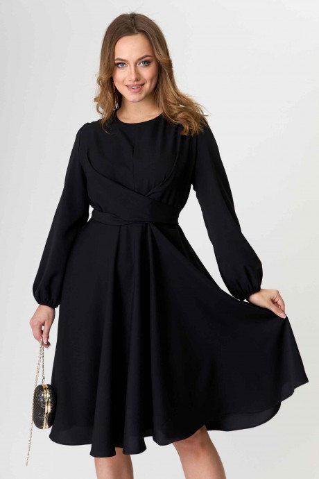 Платье Асолия 2612 черный размер 44-48 #6