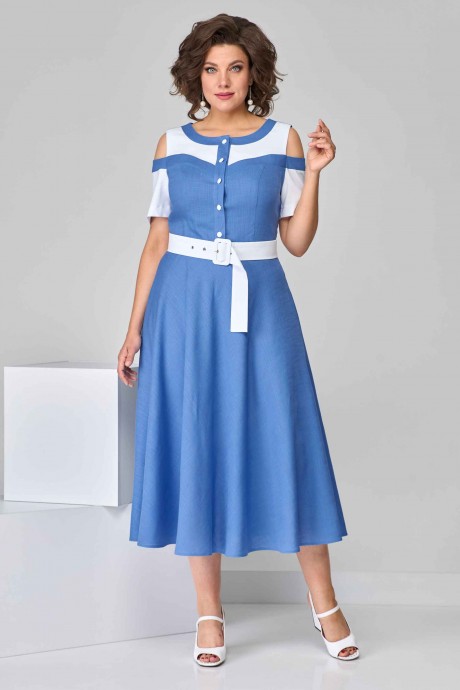Платье Асолия 2622 голубой размер 48-52 #1