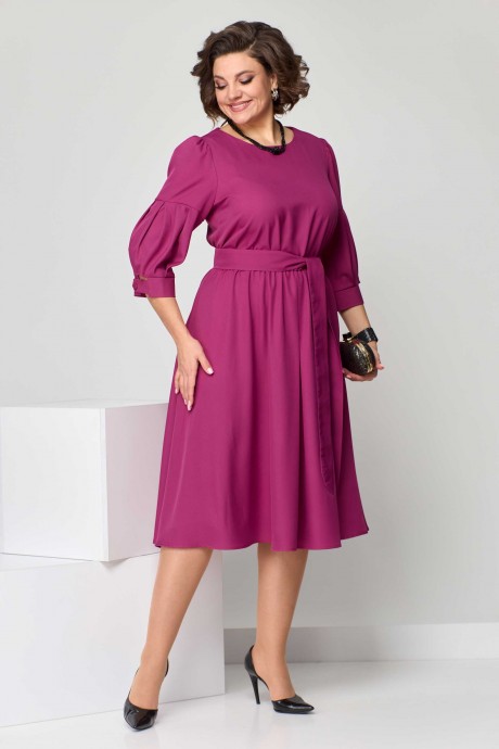 Вечернее платье Асолия 2657 брусничный размер 50-54 #2