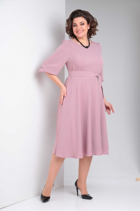 Платье Асолия 2673 розовый размер 50-54 #1