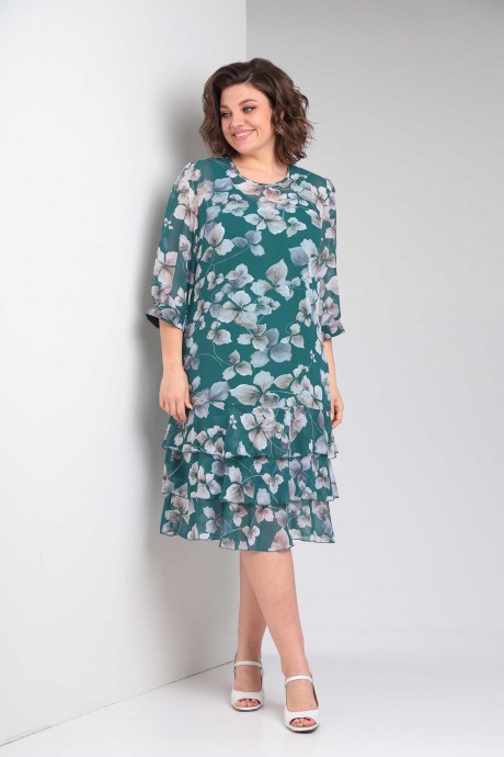 Платье Асолия 2680 Зеленый размер 52-56 #6