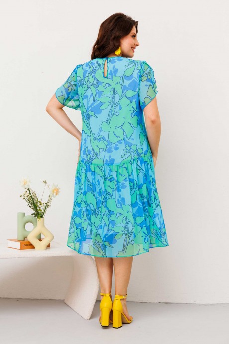 Платье Асолия 2670/1 салатово-голубой размер 52-56 #6