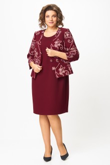 Костюм Zlata 4460 цветы, бордовый #1